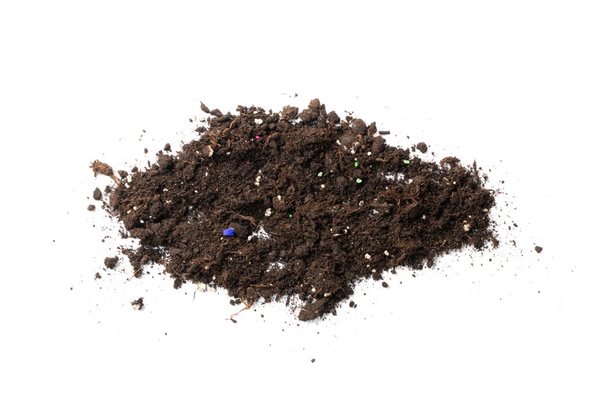 Untersuchung des Komposts auf Fremdstoffe