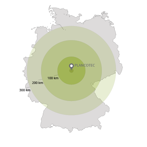 PLANCO-TEC hat seinen Standort in der Mitte Deutschlands in Neu-Eichenberg